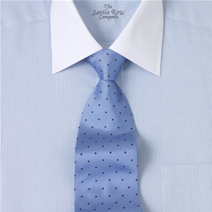 Savile Row Blue Striped, White Windsor Collar and Cuff Shirt