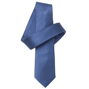 Savile Row Blue Twill Skinny Pure Silk Tie