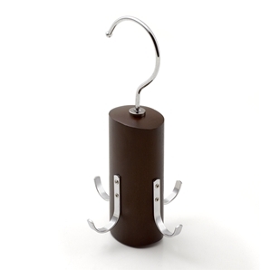 Savile Row Brown Wood Belt Hanger