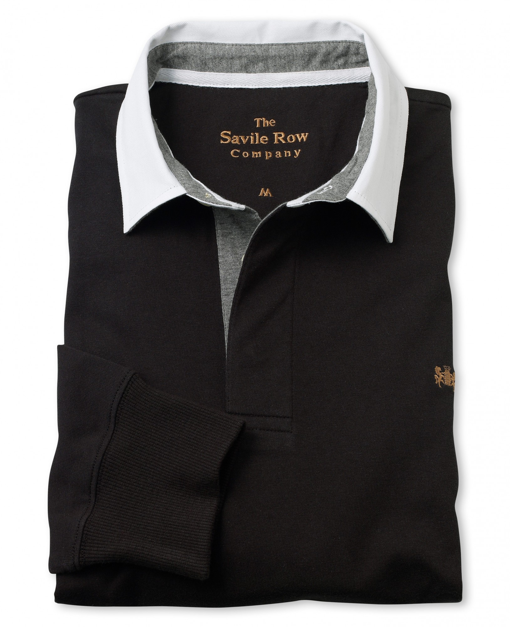 Savile Row Co. Black Rugby Shirt XXL