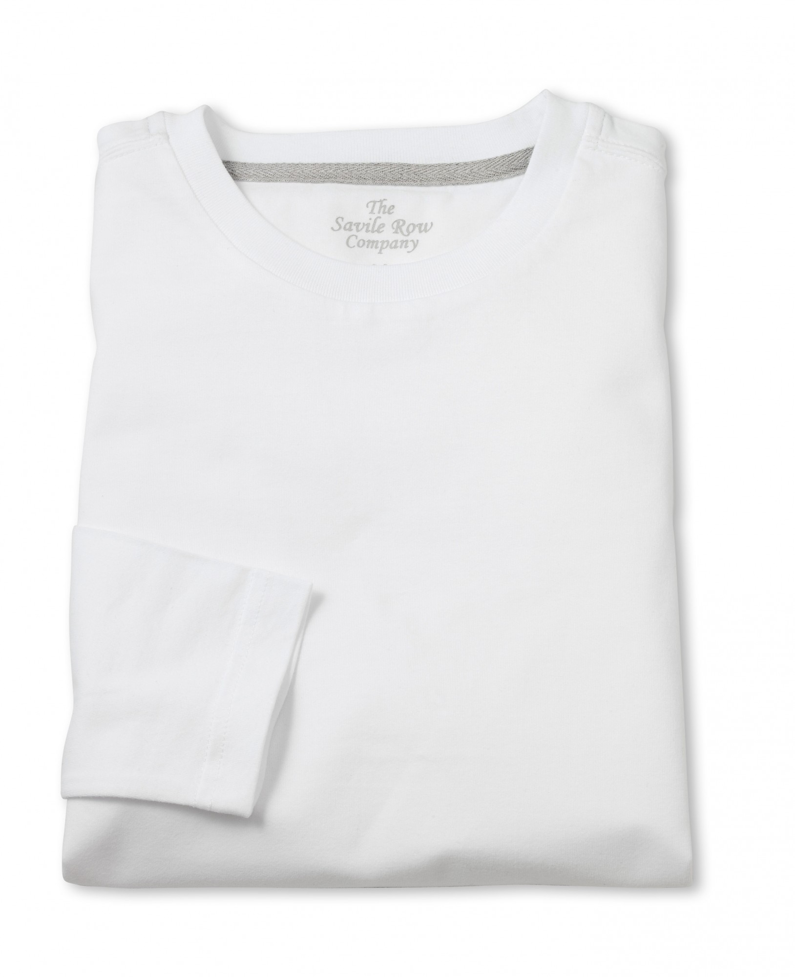 White Long Sleeve T-Shirt L