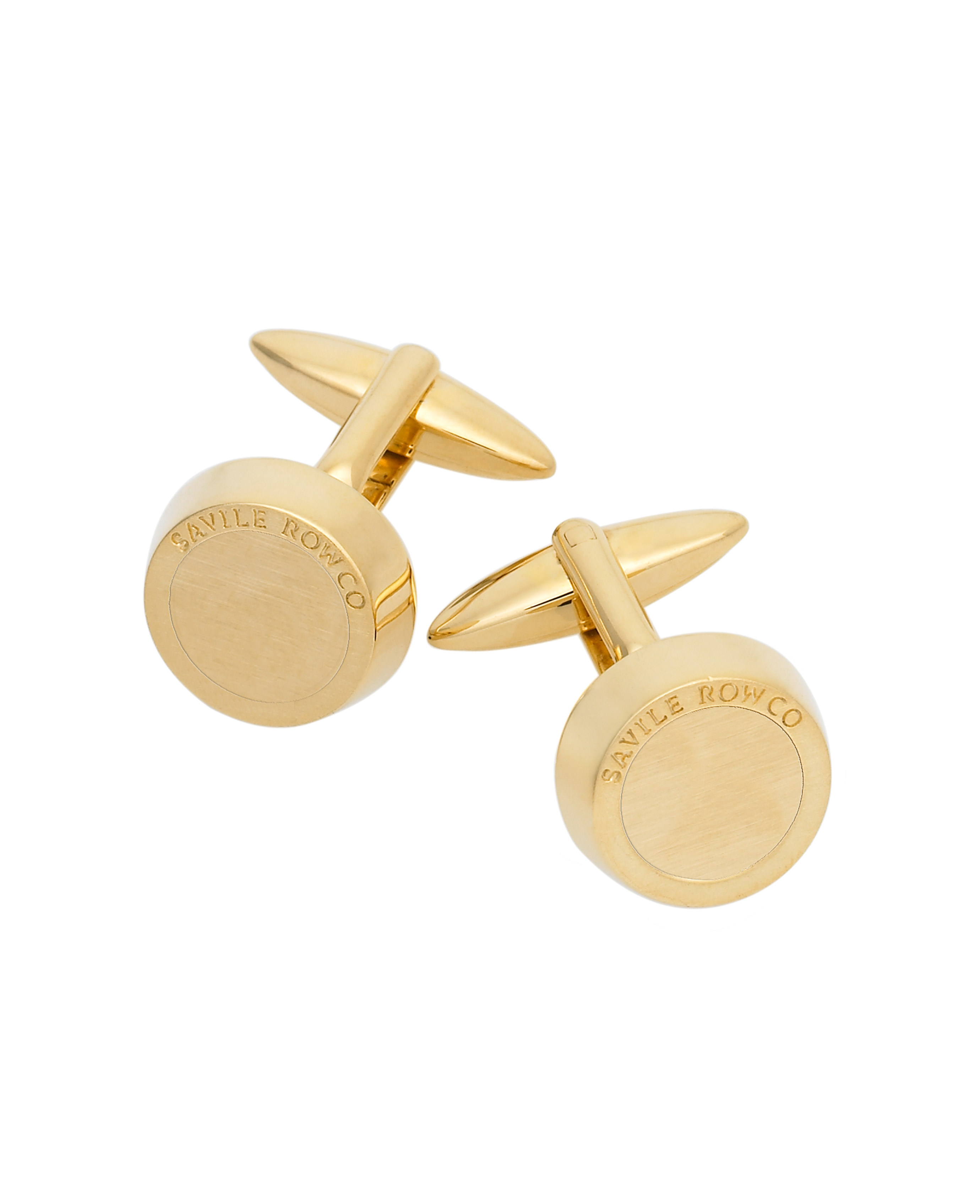 Savile Row Company Chunky Gold Effect Cufflinks