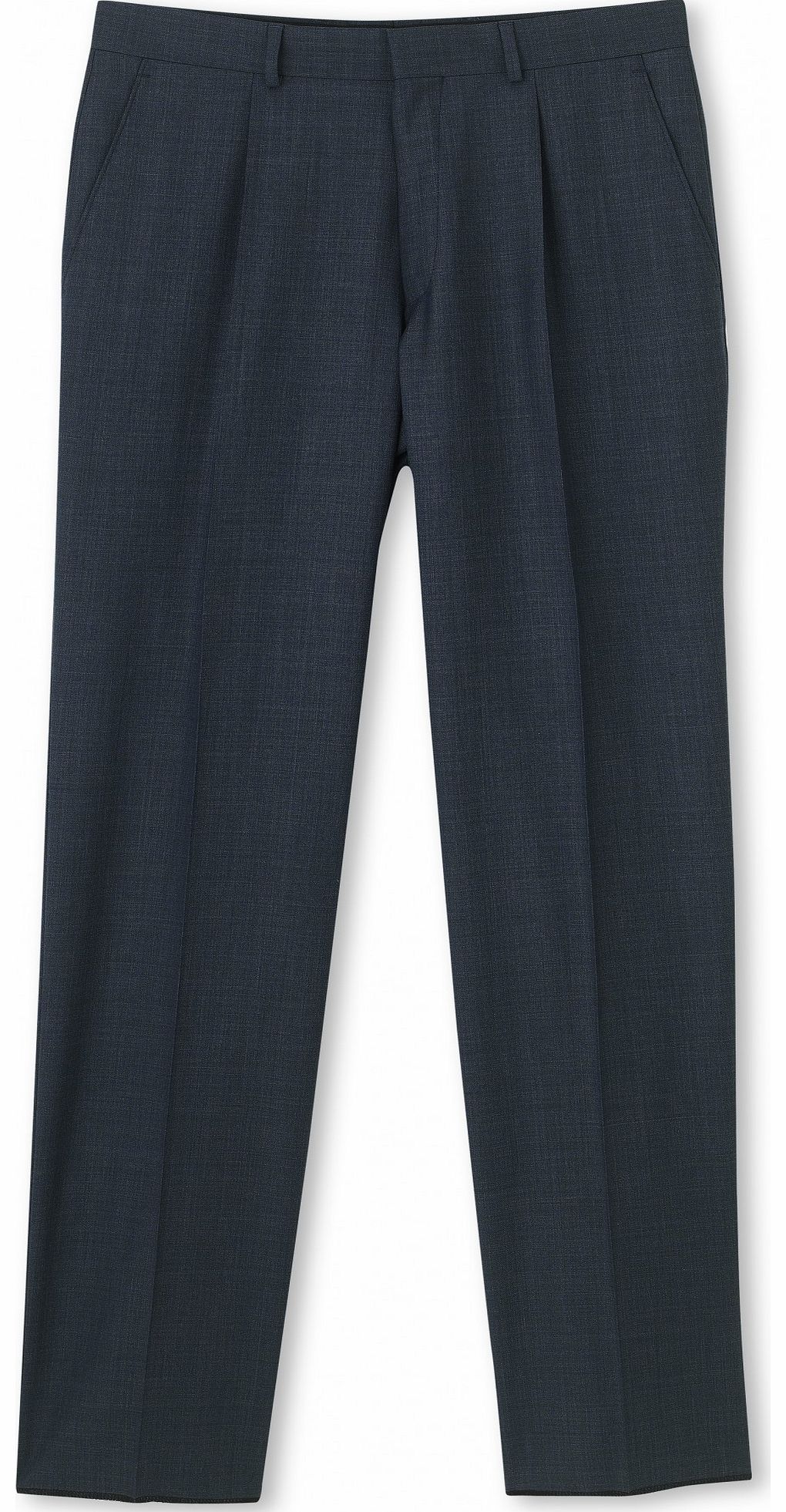 Savile Row Company Navy Microdot Classic Fit Trouser 44`` 32`