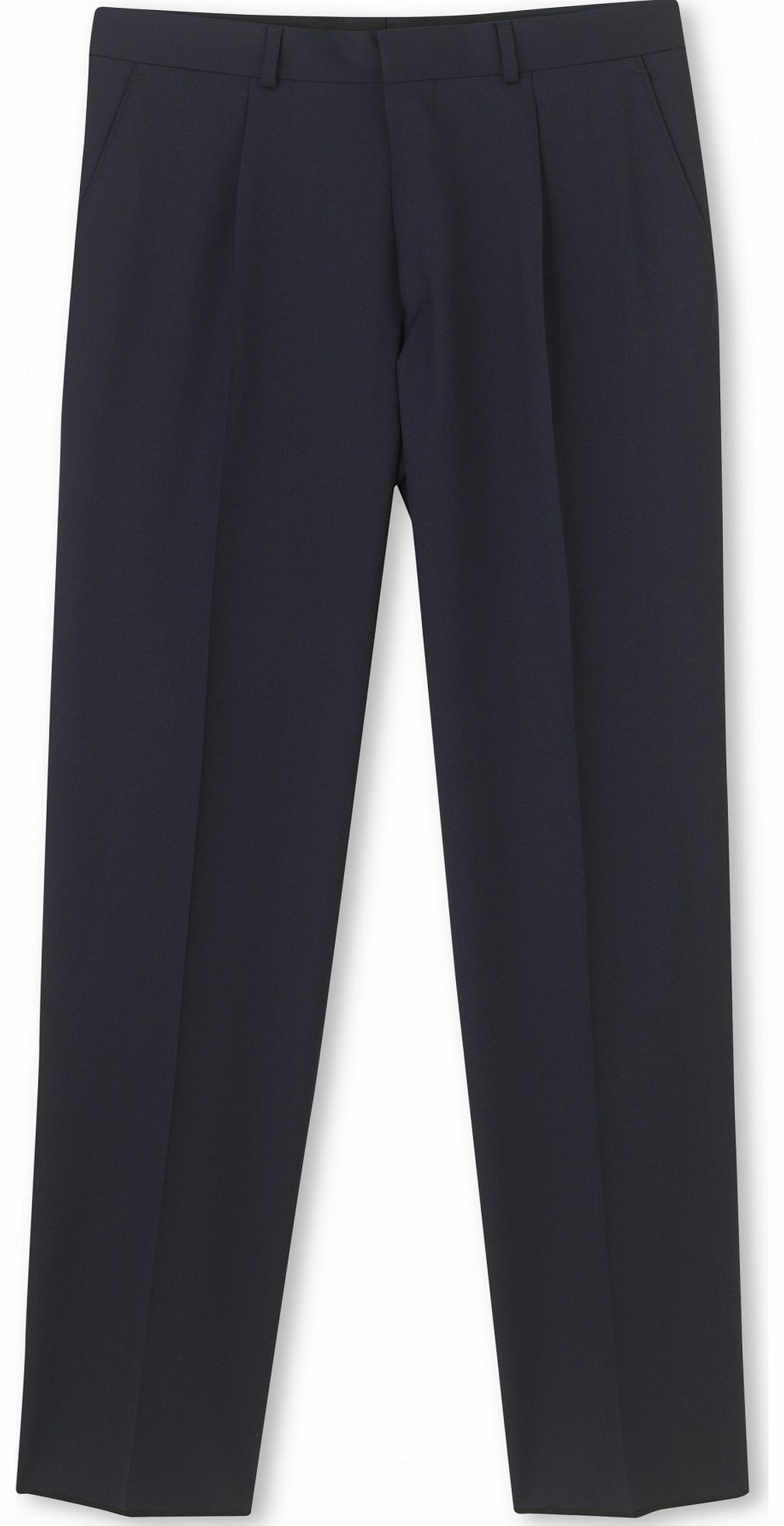 Savile Row Company Navy Plain Classic Fit Trouser 36`` 32`