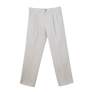 Savile Row Cream Pleat-Front Chinos