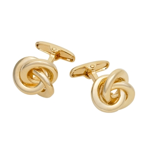 Savile Row Gold Effect Knot Cufflinks