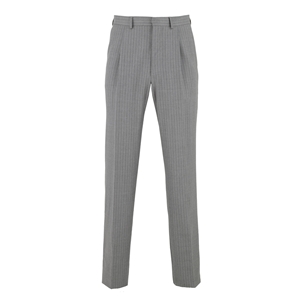 Savile Row Grey Pinstripe Business Suit Trousers