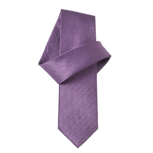 Savile Row Light Purple Herringbone Pure Silk Tie