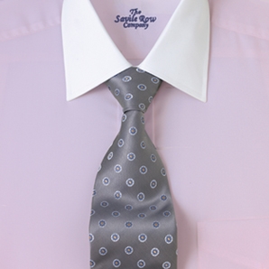 Savile Row Lilac Classic Shirt with White Collar and Cuff