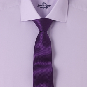 Lilac Cutaway Collar Fitted Shirt