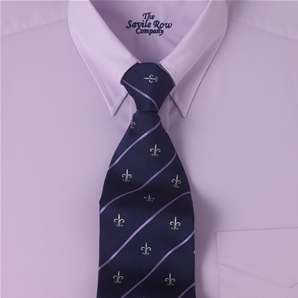 Savile Row Lilac Poplin Tab Collar Quality Classic Shirt
