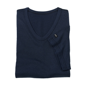Savile Row Navy Bamboo V-Neck Vest