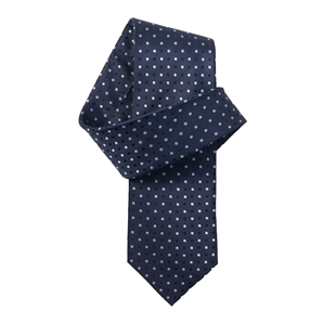 Savile Row Navy/Blue Spot Pure Silk Tie
