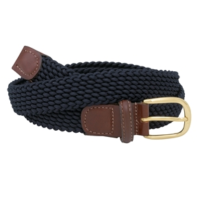 Savile Row Navy Braided Belt