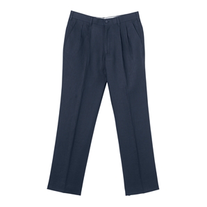 Savile Row Navy Linen Trousers