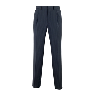 Savile Row Navy Pinstripe Business Suit Trousers