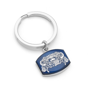 Savile Row Navy Savile Row Co Crest Key Ring
