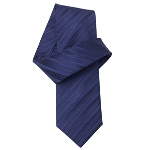 Savile Row Navy Self Stripe Pure Silk Tie