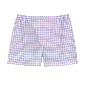 Pink/Light Blue Check Boxer Shorts