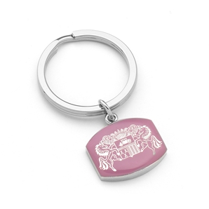 Savile Row Pink Savile Row Co Crest Key Ring