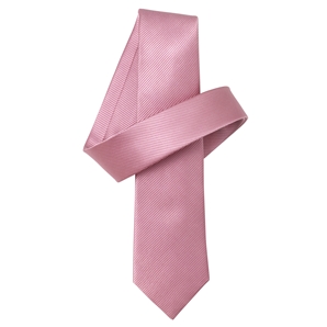 Pink Twill Skinny Pure Silk Tie