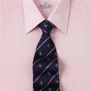 Plain Pink Cotton Pointed Collar Shirt