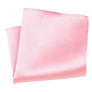 Savile Row Plain Pink Silk Handkerchief