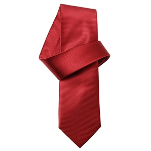 Savile Row Plain Red Pure Silk Tie