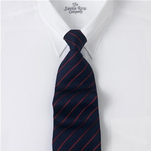 Savile Row Plain White Cotton, Tab Collar Shirt