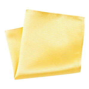 Savile Row Plain Yellow Silk Handkerchief
