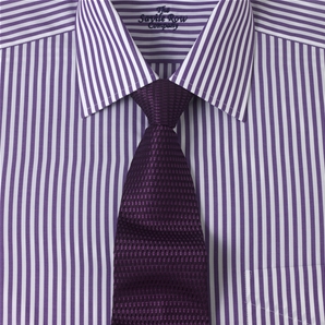 Savile Row Purple Bengal Stripe Classic Shirt