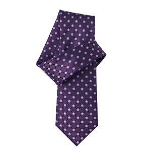 Savile Row Purple Blue Sunray Spotted Pure Silk Tie