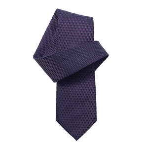 Savile Row Purple Textured Pure Silk Tie