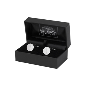 Savile Row Silver andlsquo;Screw Headandrsquo; Cufflink