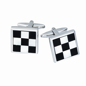 Savile Row Square Checker-Board Cufflink