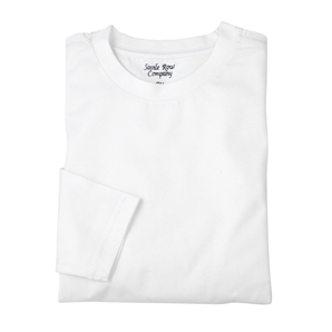 Savile Row White Long Sleeve Crew Neck T-Shirt