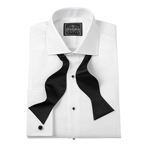 Savile Row White Marcella Bib Front Evening Shirt
