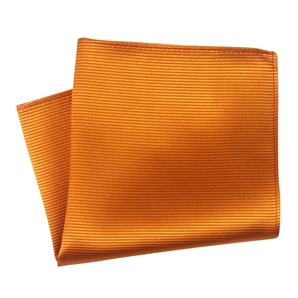 Winter Orange Silk Handkerchief