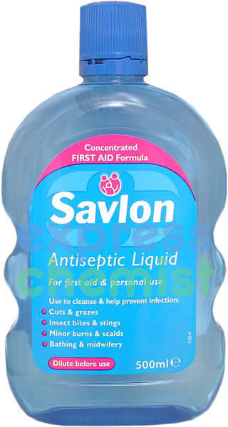 Savlon Blue Antiseptic Liquid 500ml