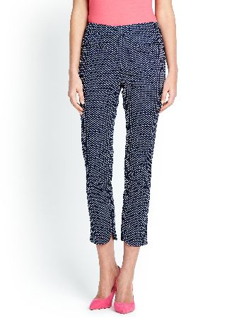Savoir Crop Polka Dot Trouser