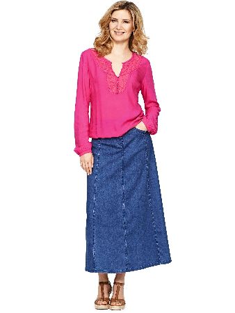 Savoir Lace Insert Gypsy Blouse