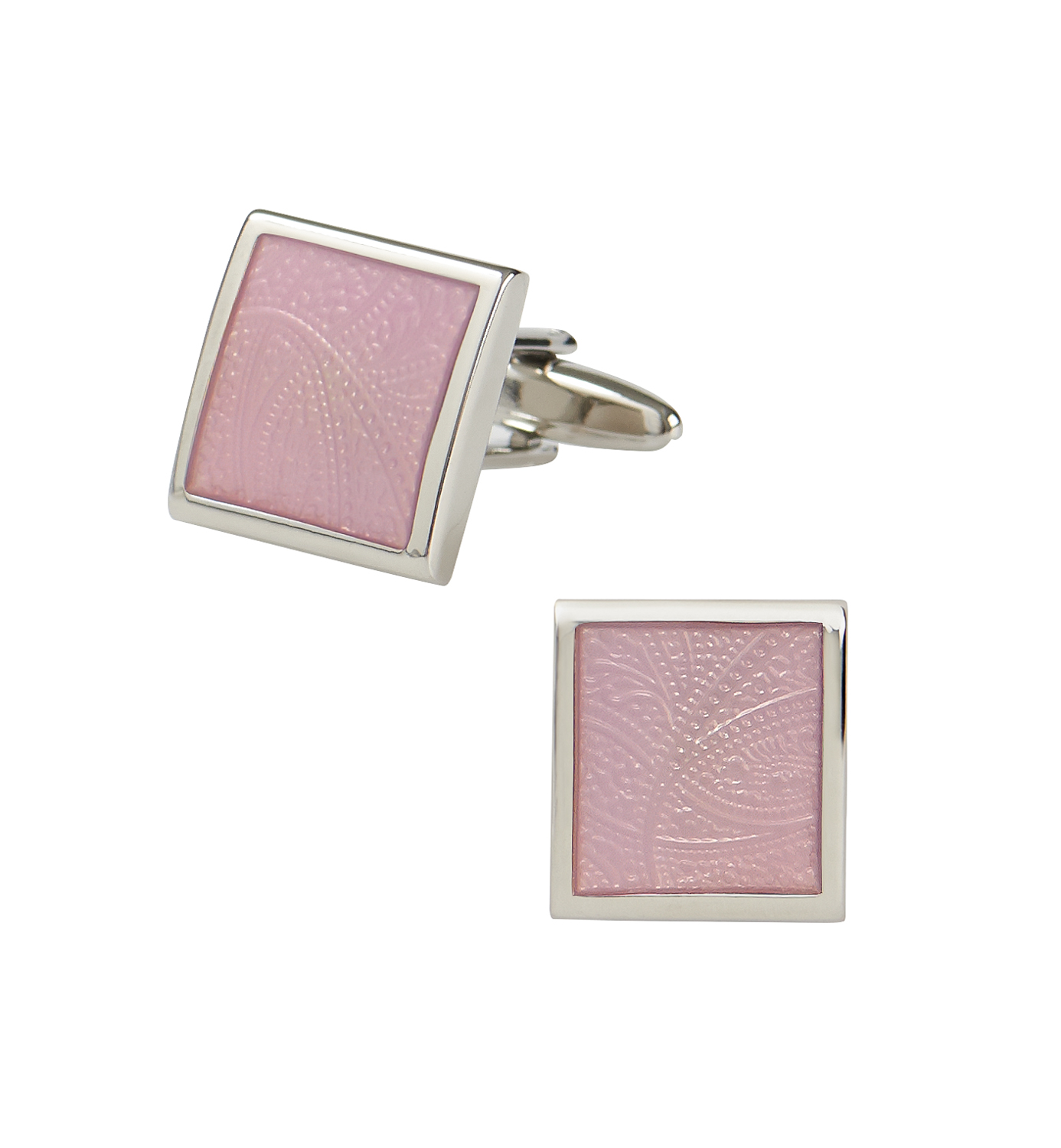 Savoy Taylors Guild Pink Paisley Cufflinks