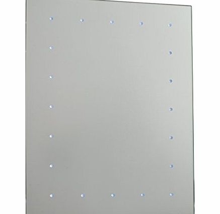 Saxby Toba battery operated LED illuminated bathroom mirror (no wiring required)