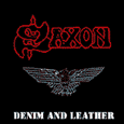 Saxon Denim And Leather Hoodie