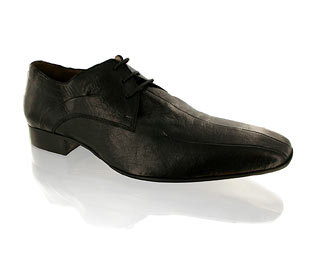 Saxone Lace Up Formal Shoe With Centre Seam Detail