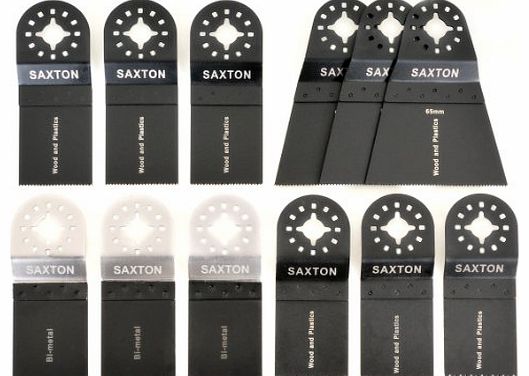 Saxton SHMXA12 12 Mixed Blades Fein Multimaster Bosch Multitool