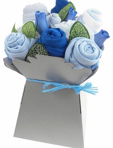 Say It Baby Baby Boy Clothes Bouquet Arrangement