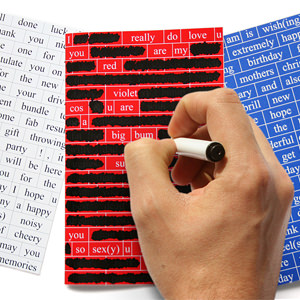 SAY it with Words Custom Anniversary Cards -