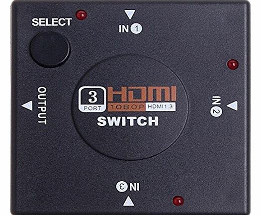SaySure - Mini 3 Port HDMI Switch Switcher HDMI Splitter HDMI Port for HDTV