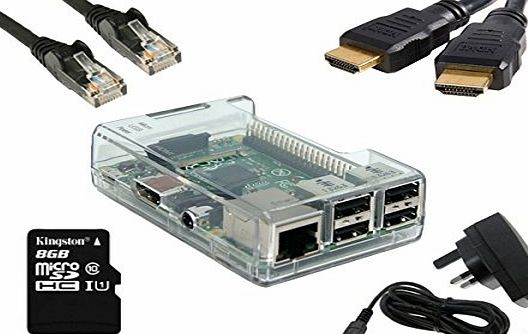SB Component New Raspberry Pi Model B  XBMC Media Centre Kit with Clear Case